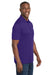 Sport-Tek ST550 Mens Competitor Moisture Wicking Short Sleeve Polo Shirt Purple Model Side