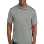 Sport-Tek Mens Competitor Moisture Wicking Short Sleeve Polo Shirt - Silver Grey