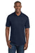 Sport-Tek ST550 Mens Competitor Moisture Wicking Short Sleeve Polo Shirt True Navy Blue Model Front