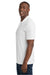 Sport-Tek ST550 Mens Competitor Moisture Wicking Short Sleeve Polo Shirt White Model Side