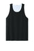 Sport-Tek ST551 Mens Moisture Wicking Competitor Rev Tank Top Black/White Flat Front