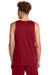 Sport-Tek ST551 Mens Moisture Wicking Competitor Rev Tank Top Deep Red/Black Model Back