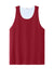 Sport-Tek ST551 Mens Moisture Wicking Competitor Rev Tank Top Deep Red/White Flat Front