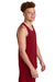 Sport-Tek ST551 Mens Moisture Wicking Competitor Rev Tank Top Deep Red/White Model Side