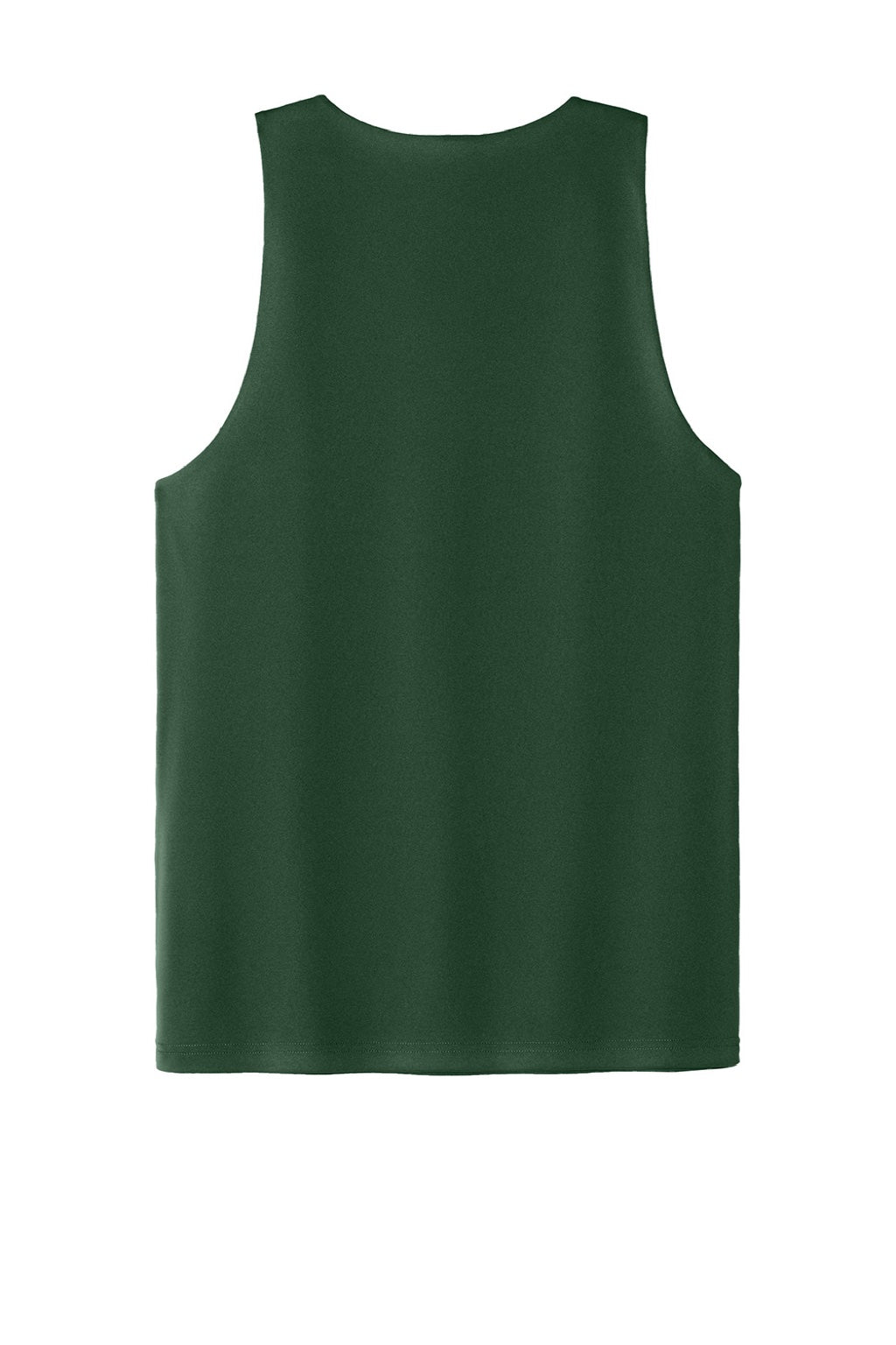 Sport-Tek ST551 Mens Moisture Wicking Competitor Rev Tank Top Forest Green/White Flat Back