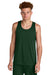 Sport-Tek ST551 Mens Moisture Wicking Competitor Rev Tank Top Forest Green/White Model Front