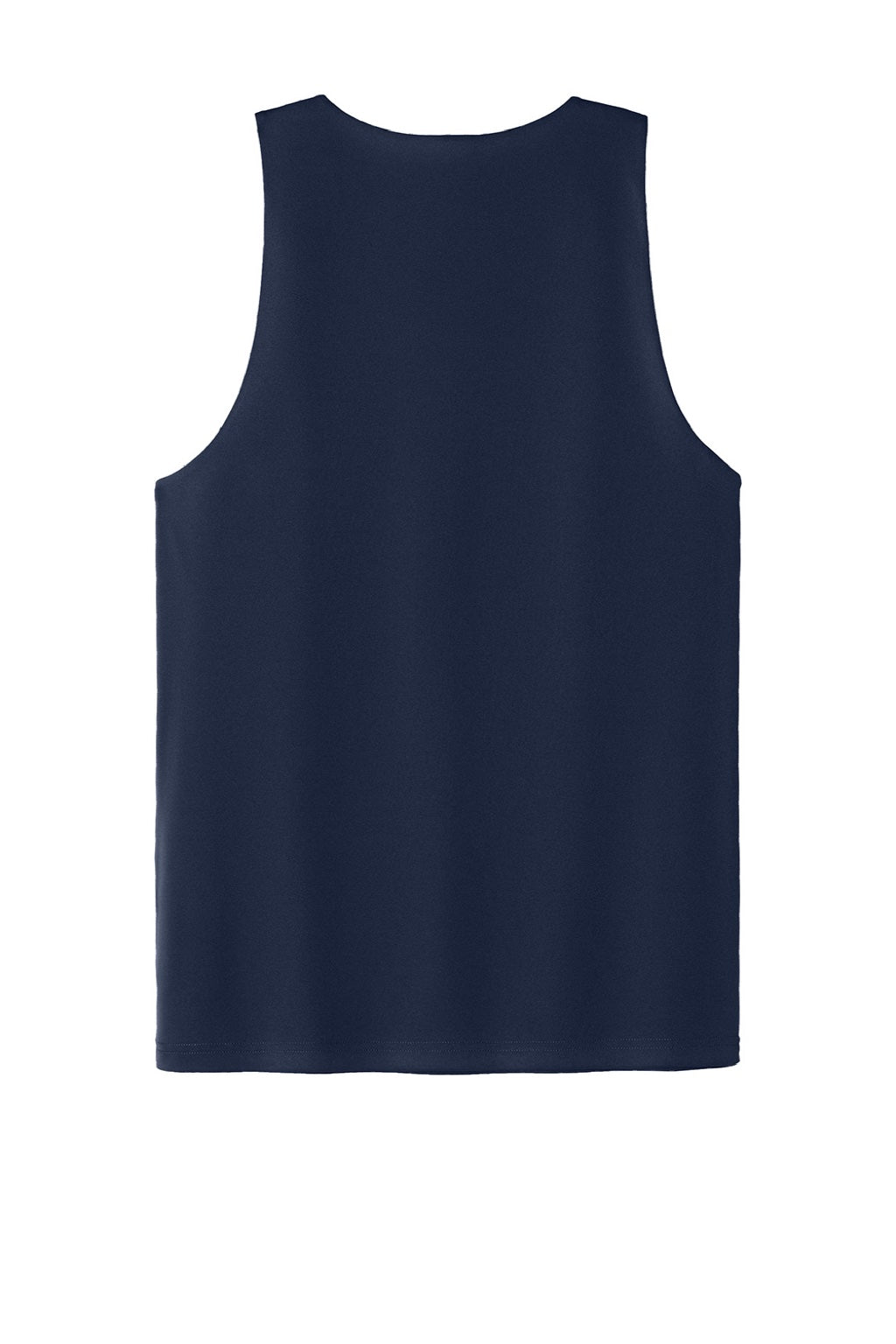 Sport-Tek ST551 Mens Moisture Wicking Competitor Rev Tank Top True Navy Blue/White Flat Back