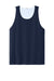 Sport-Tek ST551 Mens Moisture Wicking Competitor Rev Tank Top True Navy Blue/White Flat Front