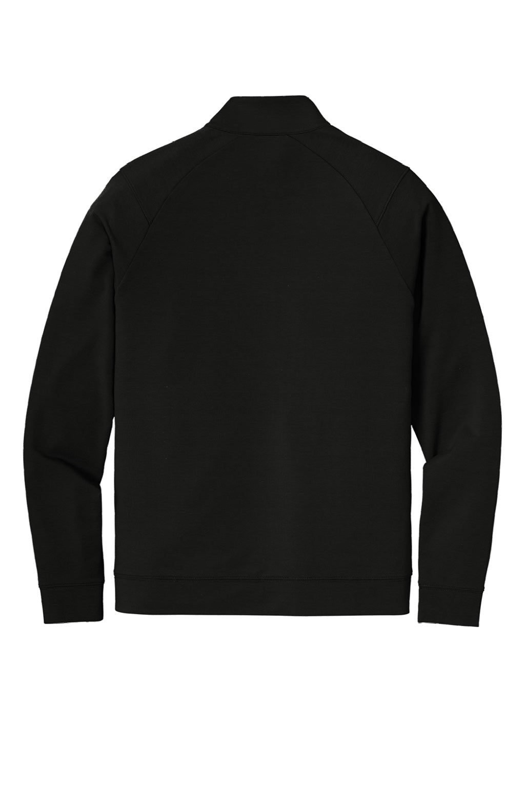 Sport-Tek ST560 Mens Flex Fleece Moisture Wicking Full Zip Sweatshirt w/ Pockets Black Flat Back