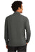 Sport-Tek ST560 Mens Flex Fleece Moisture Wicking Full Zip Sweatshirt w/ Pockets Heather Dark Grey Model Back