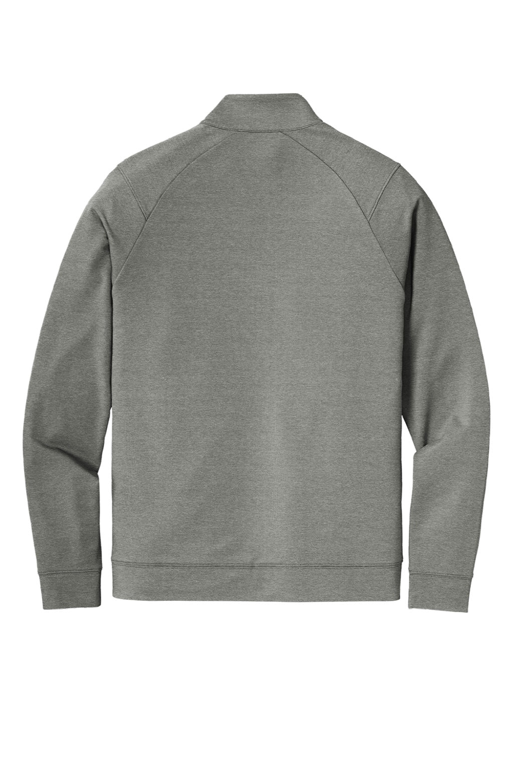 Sport-Tek ST560 Mens Flex Fleece Moisture Wicking Full Zip Sweatshirt w/ Pockets Heather Light Grey Flat Back