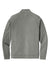 Sport-Tek ST560 Mens Flex Fleece Moisture Wicking Full Zip Sweatshirt w/ Pockets Heather Light Grey Flat Back