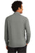 Sport-Tek ST560 Mens Flex Fleece Moisture Wicking Full Zip Sweatshirt w/ Pockets Heather Light Grey Model Back
