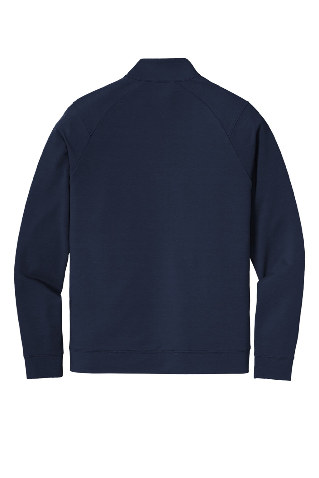 Sport-Tek ST560 Mens Flex Fleece Moisture Wicking Full Zip Sweatshirt w/ Pockets True Navy Blue Flat Back