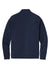 Sport-Tek ST560 Mens Flex Fleece Moisture Wicking Full Zip Sweatshirt w/ Pockets True Navy Blue Flat Back