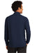 Sport-Tek ST560 Mens Flex Fleece Moisture Wicking Full Zip Sweatshirt w/ Pockets True Navy Blue Model Back