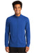 Sport-Tek ST560 Mens Flex Fleece Moisture Wicking Full Zip Sweatshirt w/ Pockets True Royal Blue Model Front