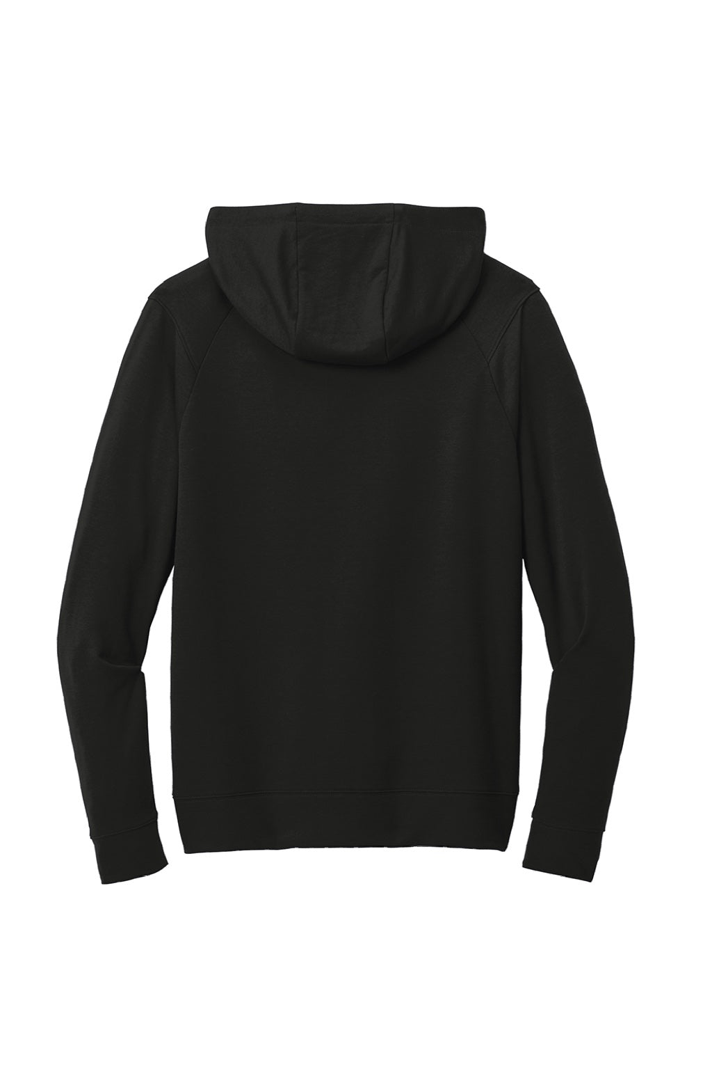 Sport-Tek ST562 Mens Flex Fleece Moisture Wicking Hooded Sweatshirt Hoodie w/ Pockets Black Flat Back