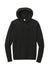 Sport-Tek ST562 Mens Flex Fleece Moisture Wicking Hooded Sweatshirt Hoodie w/ Pockets Black Flat Front