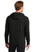 Sport-Tek ST562 Mens Flex Fleece Moisture Wicking Hooded Sweatshirt Hoodie w/ Pockets Black Model Back