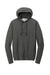 Sport-Tek ST562 Mens Flex Fleece Moisture Wicking Hooded Sweatshirt Hoodie w/ Pockets Heather Dark Grey Flat Front