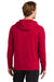 Sport-Tek ST562 Mens Flex Fleece Moisture Wicking Hooded Sweatshirt Hoodie w/ Pockets Deep Red Model Back