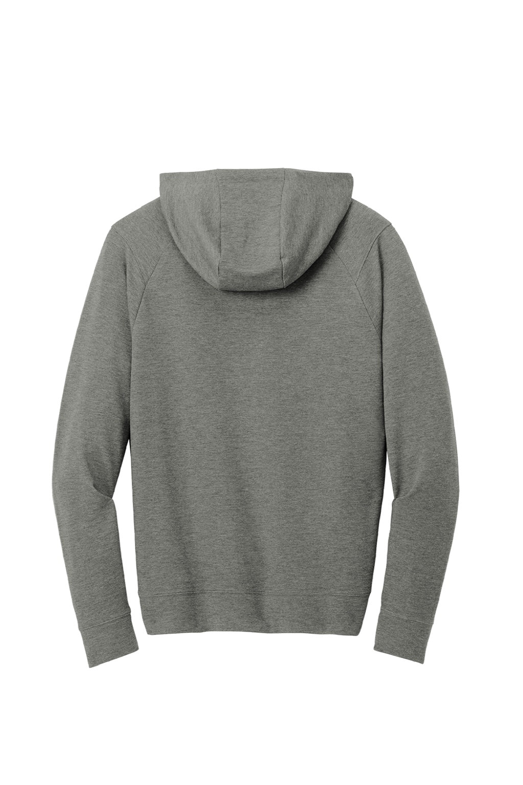 Sport-Tek ST562 Mens Flex Fleece Moisture Wicking Hooded Sweatshirt Hoodie w/ Pockets Heather Light Grey Flat Back