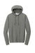 Sport-Tek ST562 Mens Flex Fleece Moisture Wicking Hooded Sweatshirt Hoodie w/ Pockets Heather Light Grey Flat Front