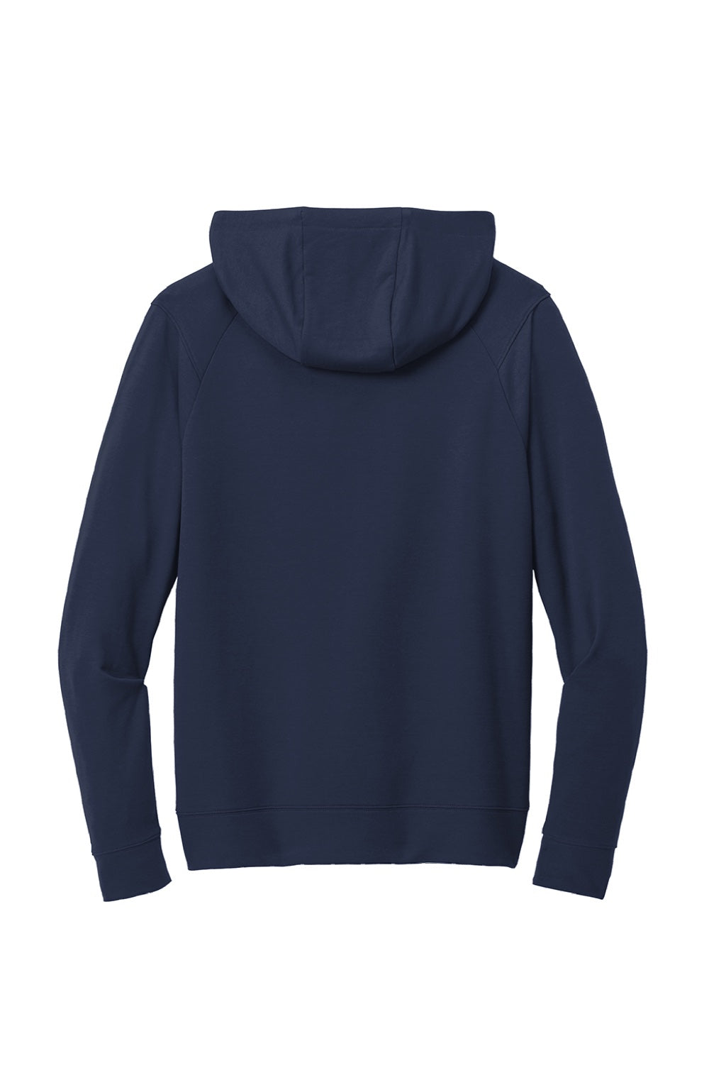 Sport-Tek ST562 Mens Flex Fleece Moisture Wicking Hooded Sweatshirt Hoodie w/ Pockets True Navy Blue Flat Back
