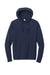 Sport-Tek ST562 Mens Flex Fleece Moisture Wicking Hooded Sweatshirt Hoodie w/ Pockets True Navy Blue Flat Front