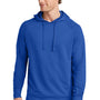 Sport-Tek Mens Flex Fleece Moisture Wicking Hooded Sweatshirt Hoodie w/ Pockets - True Royal Blue
