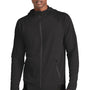 Sport-Tek Mens Strive PosiCharge Full Zip Hooded Sweatshirt Hoodie w/ Pockets - Black