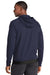 Sport-Tek ST570 Mens Strive PosiCharge Full Zip Hooded Sweatshirt Hoodie w/ Pockets True Navy Blue Model Back