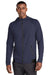 Sport-Tek ST570 Mens Strive PosiCharge Full Zip Hooded Sweatshirt Hoodie w/ Pockets True Navy Blue Model Front