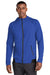 Sport-Tek ST570 Mens Strive PosiCharge Full Zip Hooded Sweatshirt Hoodie w/ Pockets True Royal Blue Model Front
