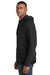Sport-Tek ST571 Mens Strive PosiCharge Hooded Sweatshirt Hoodie w/ Pouch Pocket Black Model Side