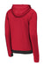 Sport-Tek ST571 Mens Strive PosiCharge Hooded Sweatshirt Hoodie w/ Pouch Pocket Deep Red Flat Back