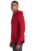 Sport-Tek ST571 Mens Strive PosiCharge Hooded Sweatshirt Hoodie w/ Pouch Pocket Deep Red Model Side