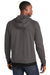 Sport-Tek ST571 Mens Strive PosiCharge Hooded Sweatshirt Hoodie w/ Pouch Pocket Graphite Grey Model Back