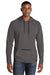 Sport-Tek ST571 Mens Strive PosiCharge Hooded Sweatshirt Hoodie w/ Pouch Pocket Graphite Grey Model Front