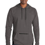 Sport-Tek Mens Strive PosiCharge Hooded Sweatshirt Hoodie w/ Pouch Pocket - Graphite Grey