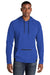 Sport-Tek ST571 Mens Strive PosiCharge Hooded Sweatshirt Hoodie w/ Pouch Pocket True Royal Blue Model Front