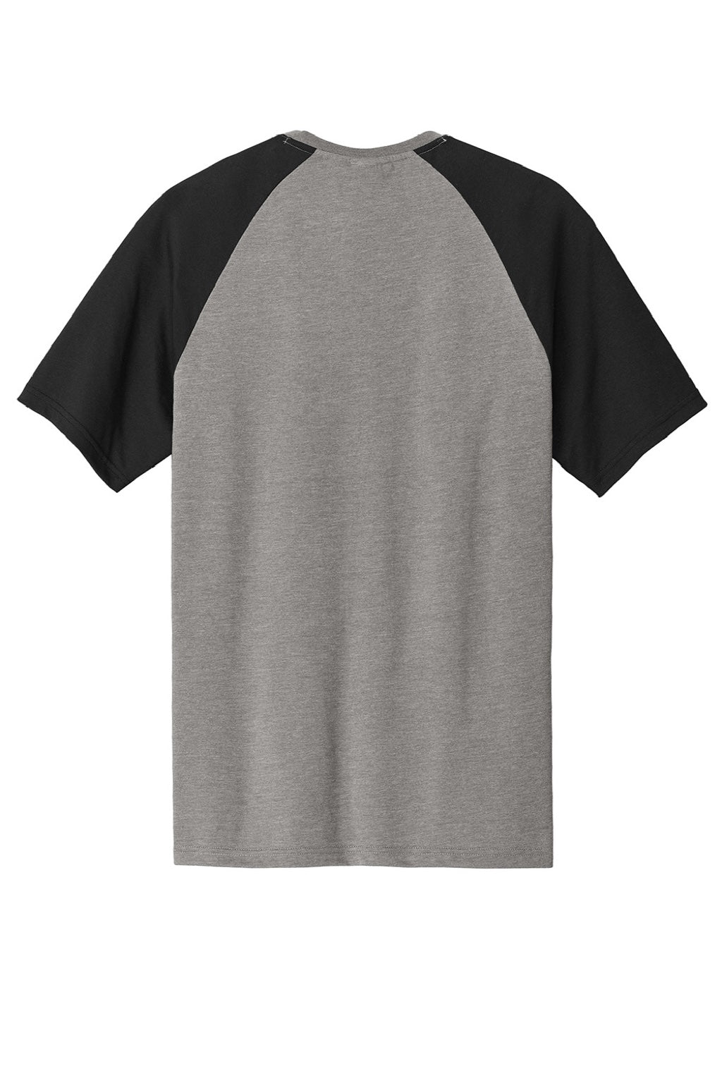 Sport-Tek ST6040 Mens Halftime Raglan Short Sleeve Crewneck T-Shirt Heather Vintage Grey/Black Flat Back