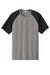 Sport-Tek ST6040 Mens Halftime Raglan Short Sleeve Crewneck T-Shirt Heather Vintage Grey/Black Flat Front