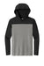 Sport-Tek ST6044 Mens Halftime Long Sleeve Hooded T-Shirt Hoodie Heather Vintage Grey/Black Flat Front
