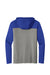 Sport-Tek ST6044 Mens Halftime Long Sleeve Hooded T-Shirt Hoodie Heather Vintage Grey/True Royal Blue Flat Back
