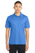 Sport-Tek ST650/TST650 Mens Sport-Wick Moisture Wicking Short Sleeve Polo Shirt Blue Lake Model Front