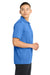 Sport-Tek ST650/TST650 Mens Sport-Wick Moisture Wicking Short Sleeve Polo Shirt Blue Lake Model Side