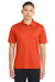 Sport-Tek ST650/TST650 Mens Sport-Wick Moisture Wicking Short Sleeve Polo Shirt Deep Orange Model Front