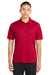 Sport-Tek ST650/TST650 Mens Sport-Wick Moisture Wicking Short Sleeve Polo Shirt Deep Red Model Front